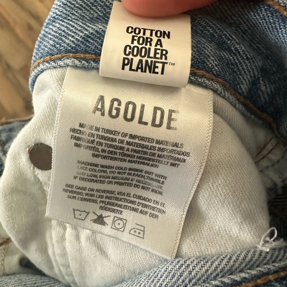 AGOLDE REN Hi Rise Wide-Leg Cropped Jeans - Picture 10 of 11